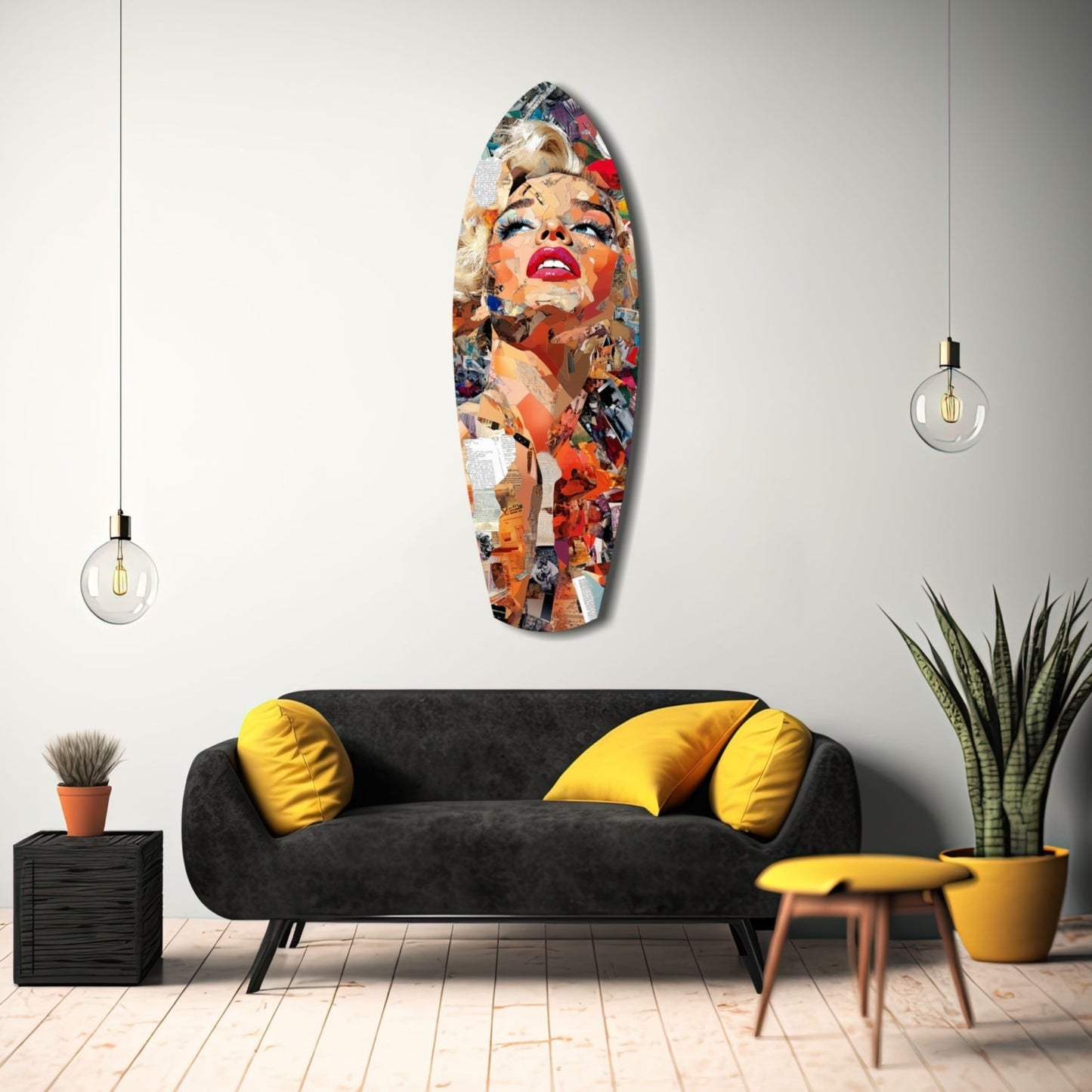 Marilyn Monroe The Shiniest Star Glass Wall Art