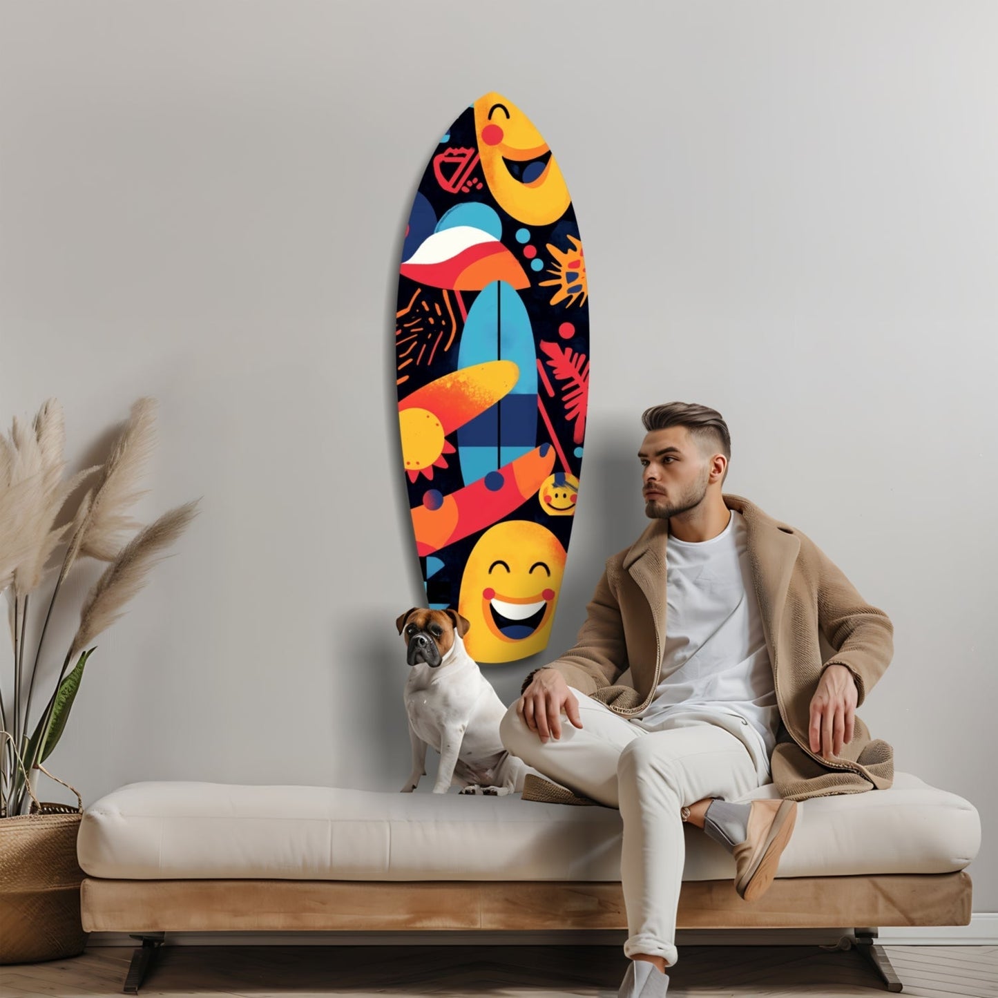 Summer Vibe Glass Wall Art