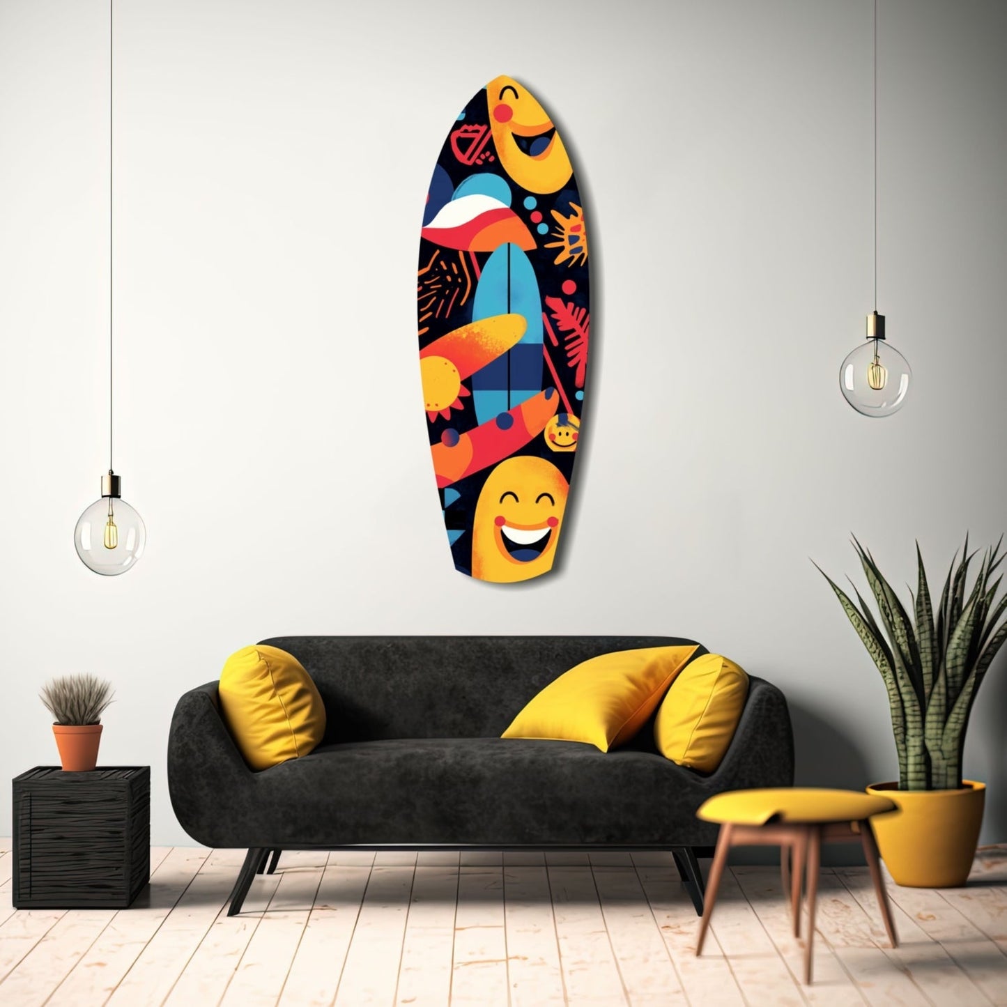 Summer Vibe Glass Wall Art