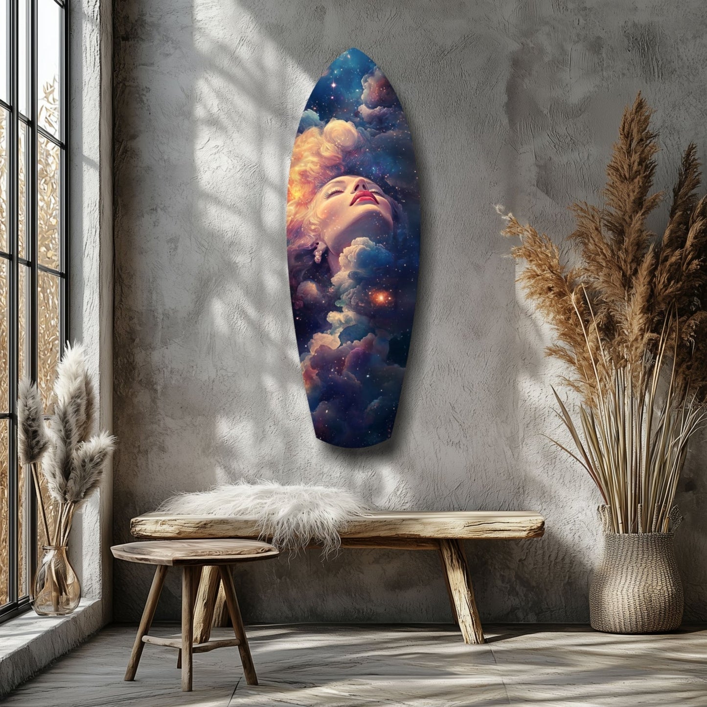Celestial Dreamer Glass Wall Art