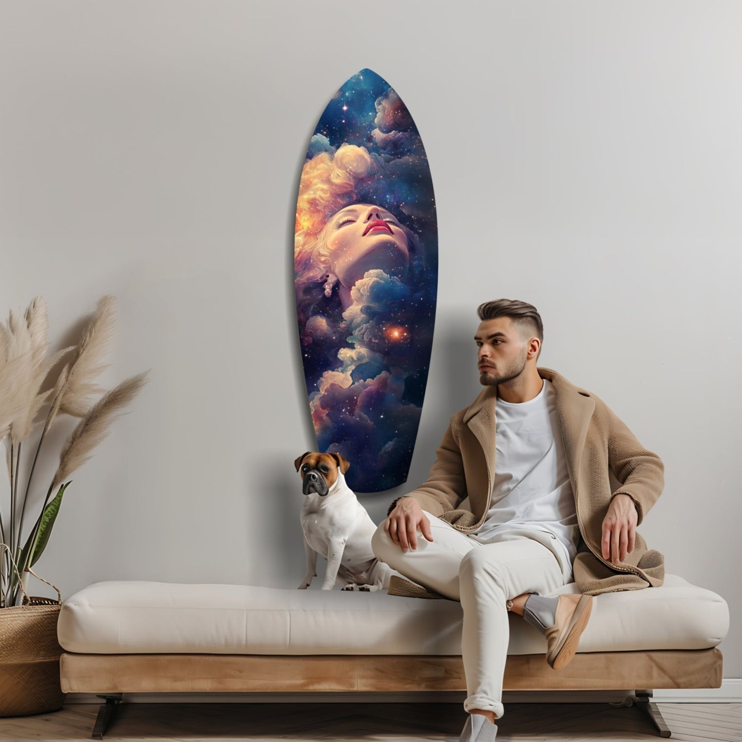 Celestial Dreamer Glass Wall Art