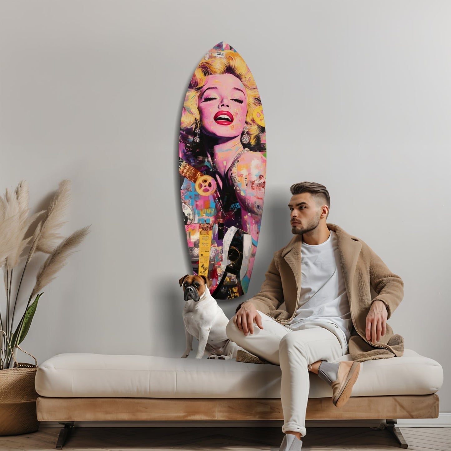 Marilyn Monroe V3 Glass Wall Art