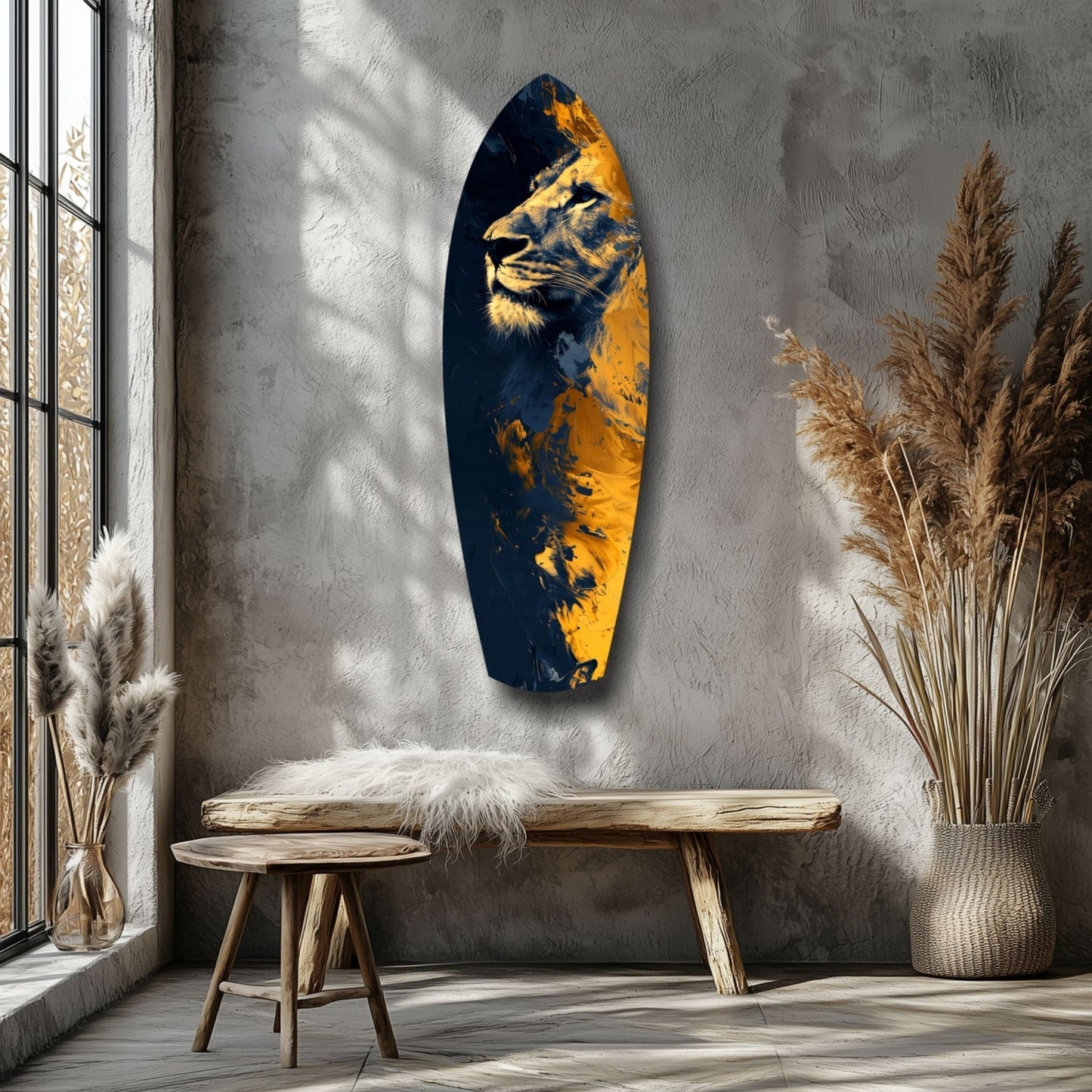 Lion Pride V1 Glass Wall Art