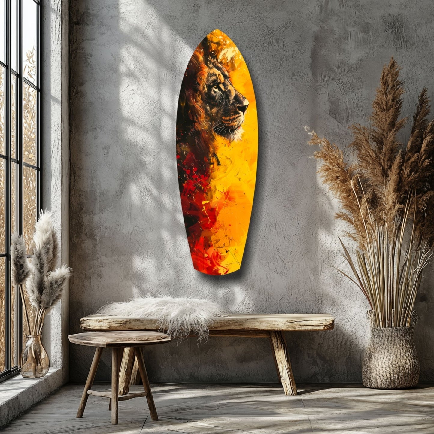 Lion Pride V2 Glass Wall Art