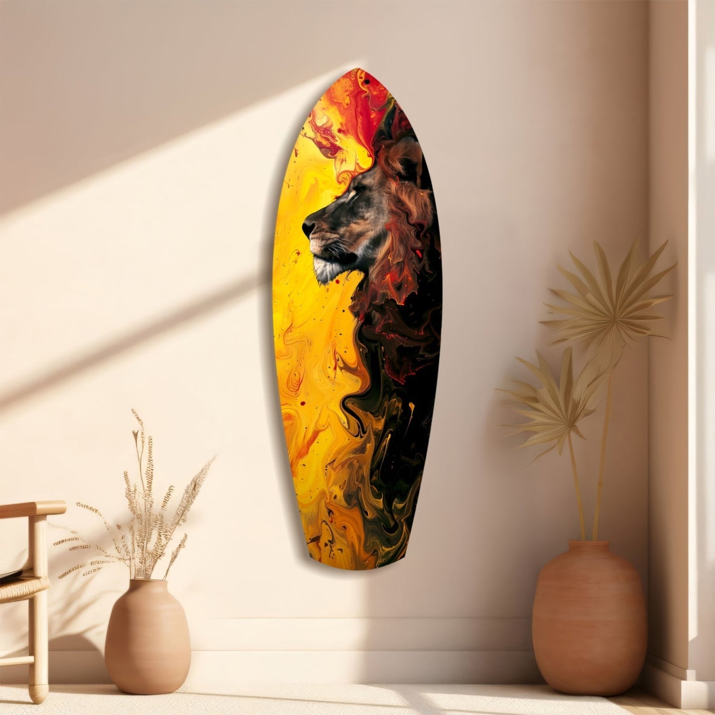 Lion Pride V3 Glass Wall Art