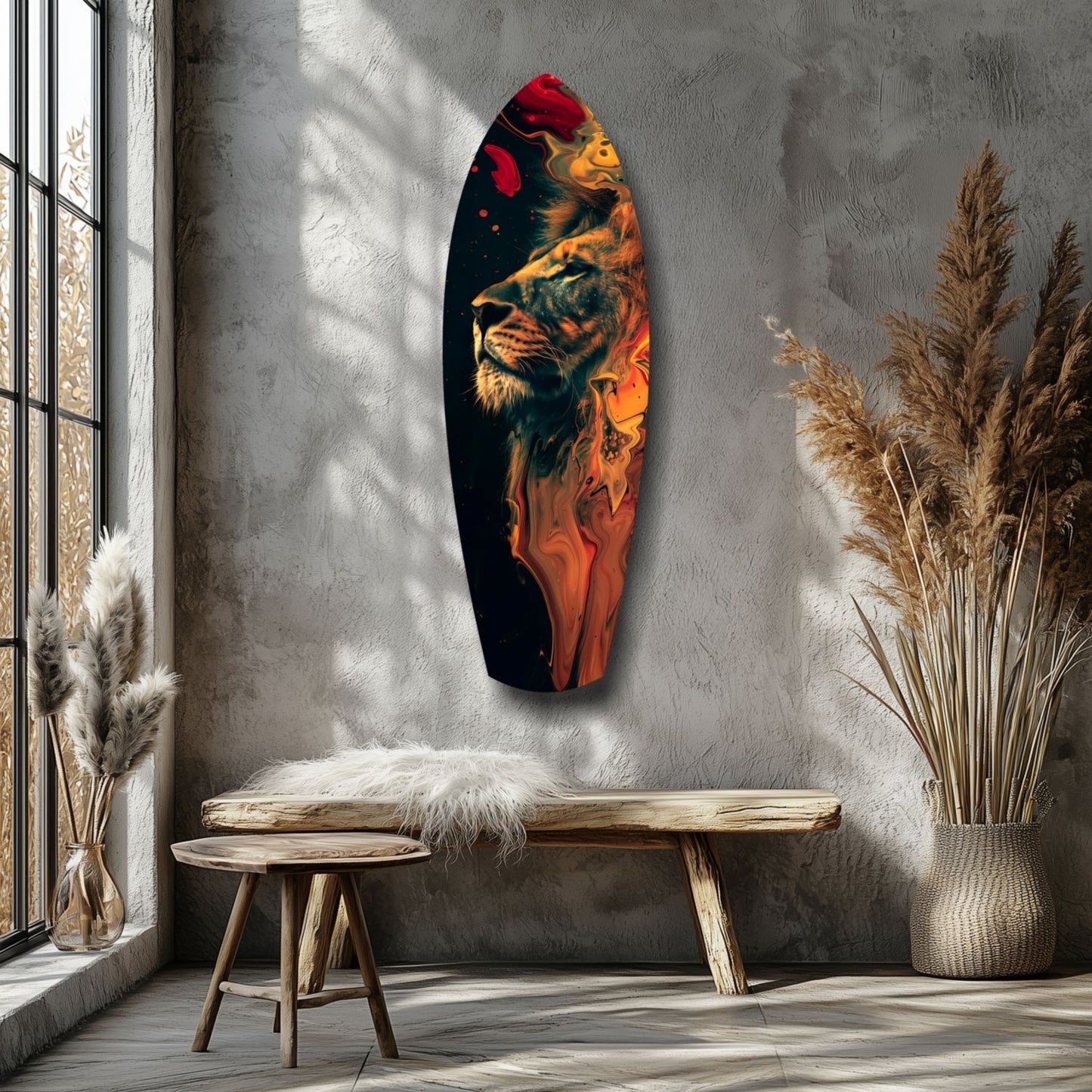Lion Pride V5 Glass Wall Art