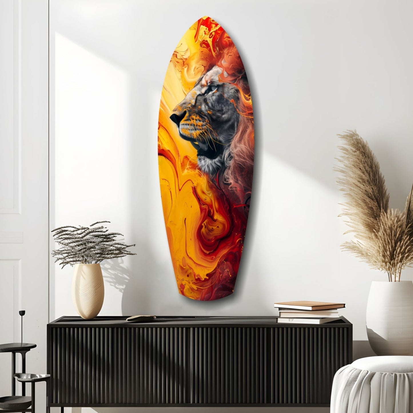 Lion Pride V7 Glass Wall Art