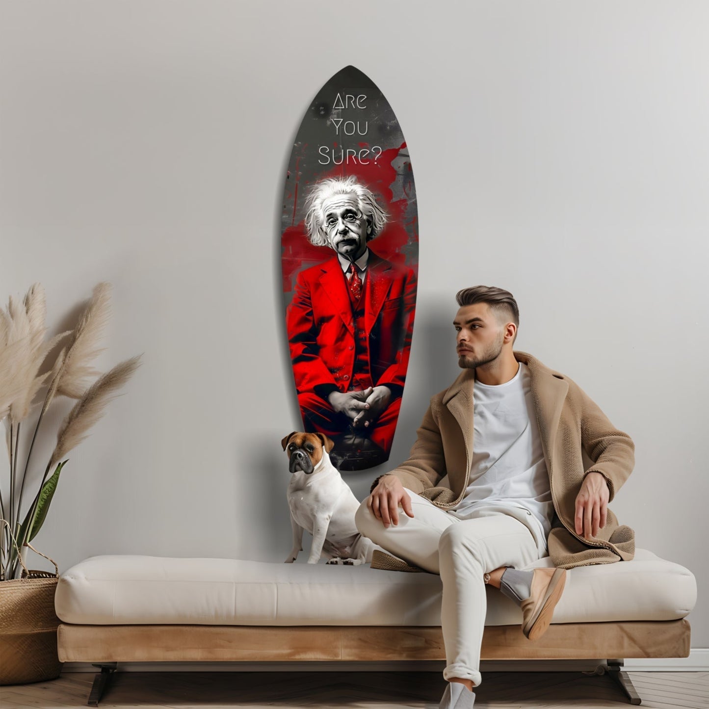 Are You Sure Glass Wall Art