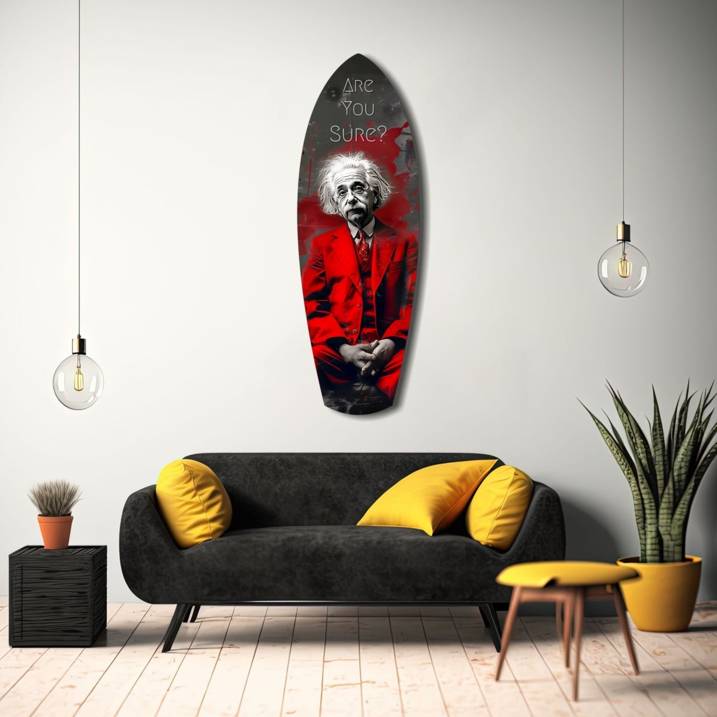 Are You Sure Glass Wall Art