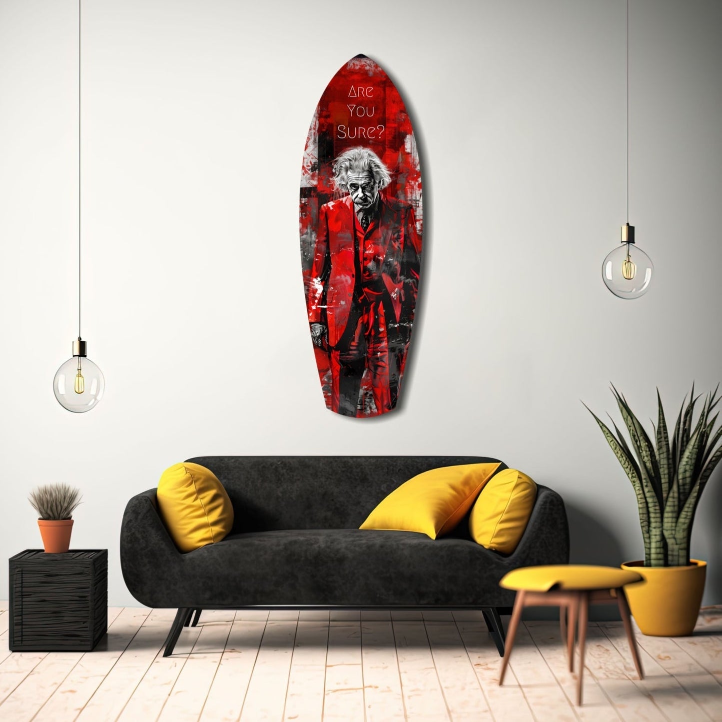 Are You Sure Glass Wall Art