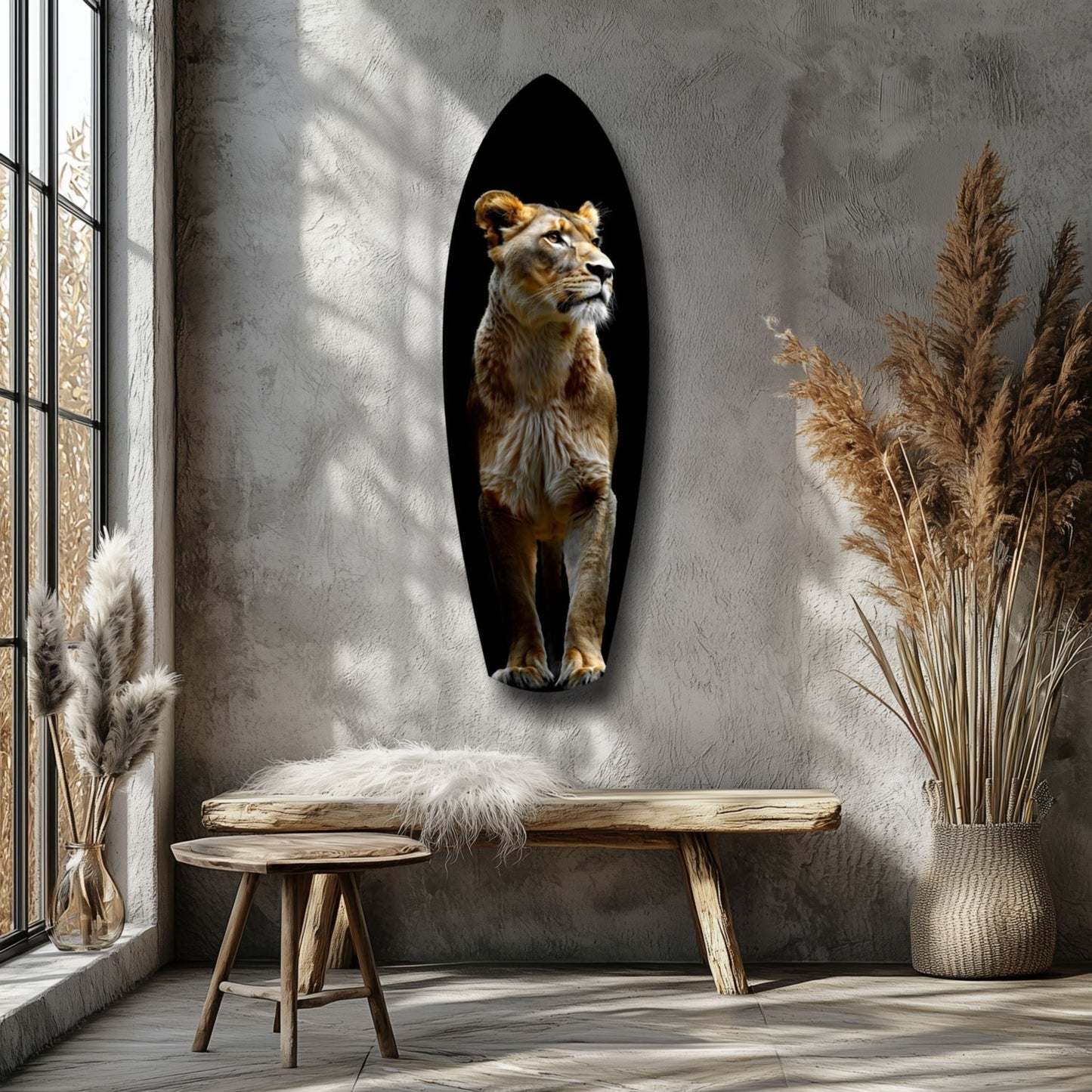 Lioness Glass Wall Art