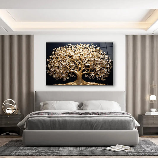 Tree of Life Glass Wall Art - LUXARTDECO