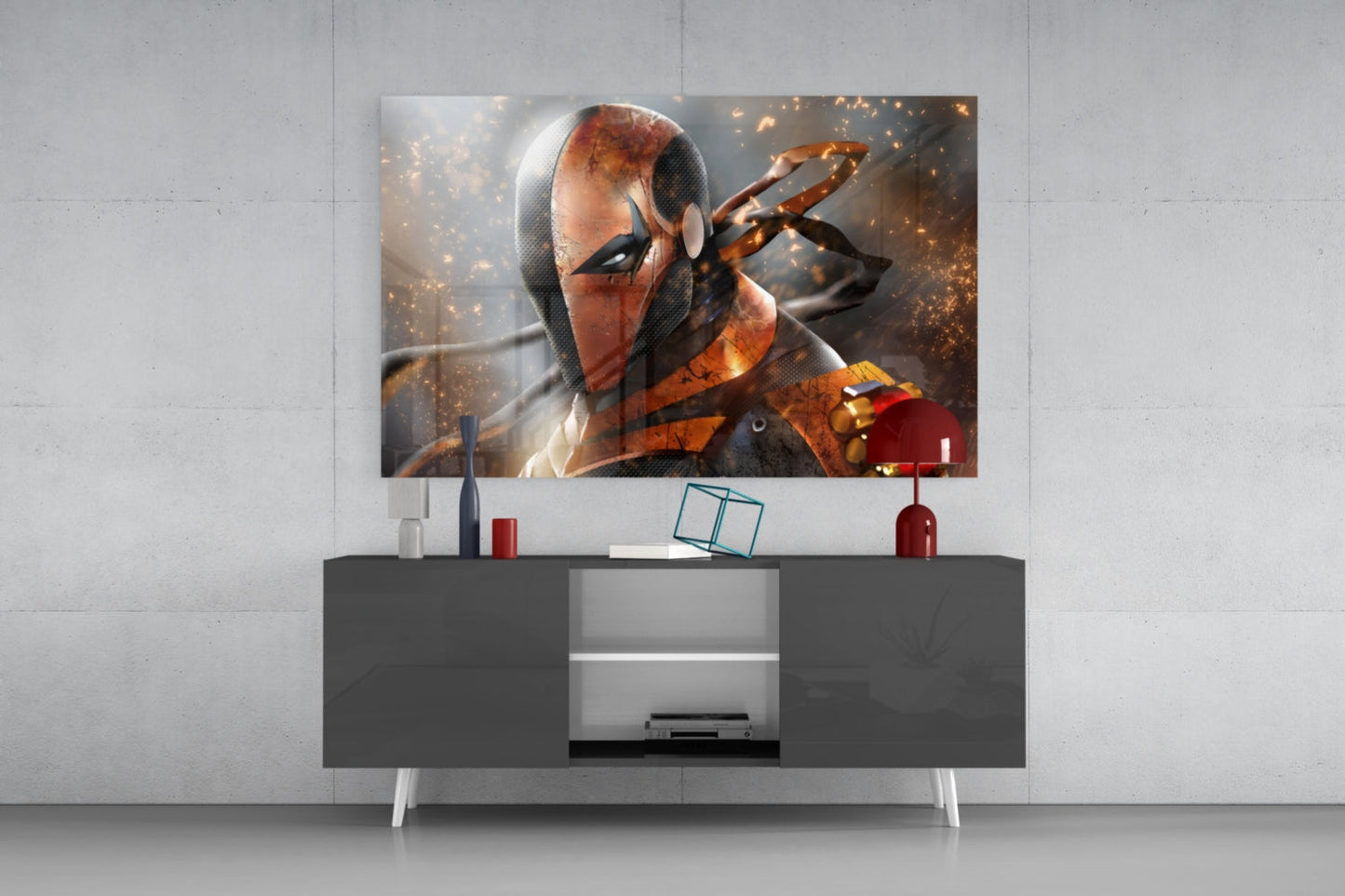 Deathstroke Glass Wall Art