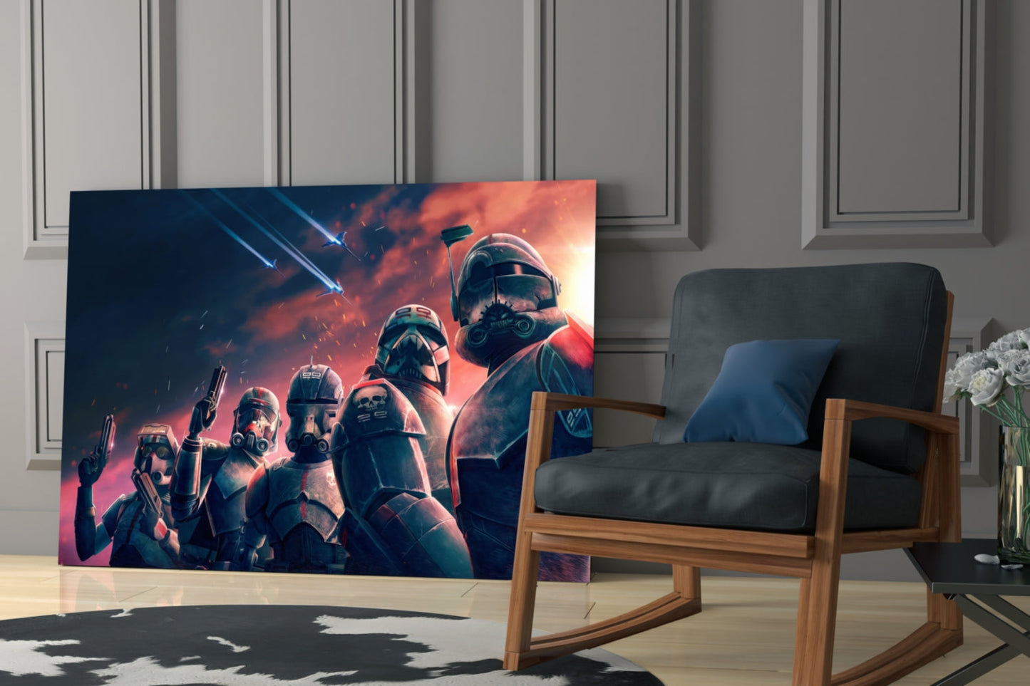 Star Wars Bad Batch Glass Wall Art