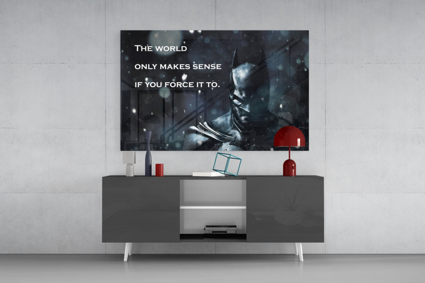 Batman Glass Wall Art