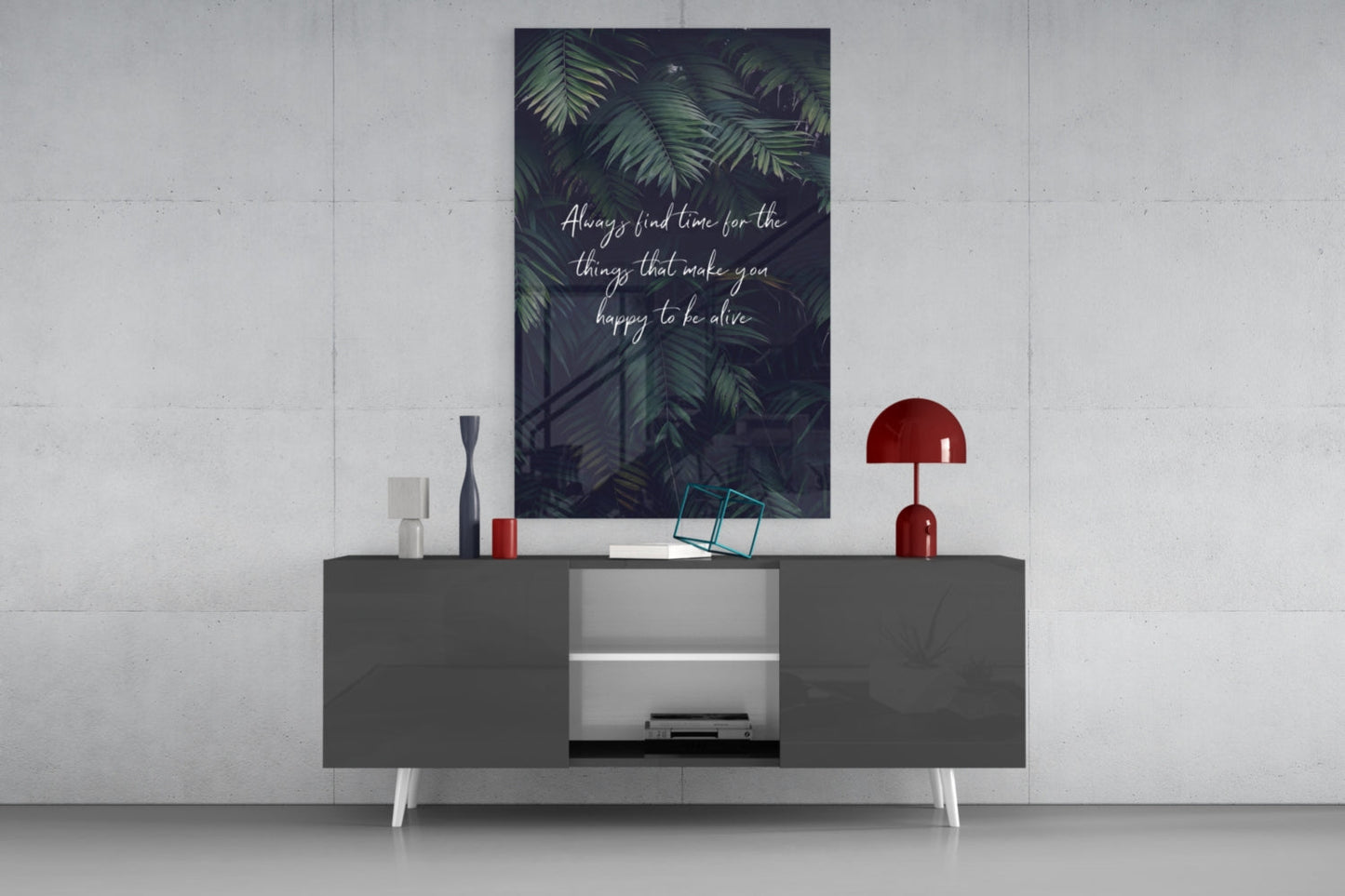 Secret of Happiness Glass Wall Art