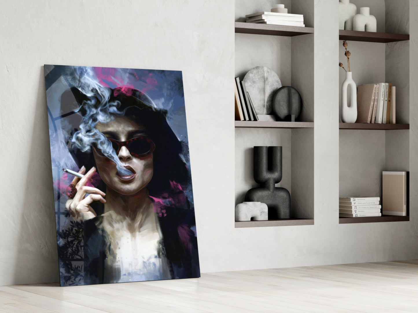 Marla Singer Glass Wall Art