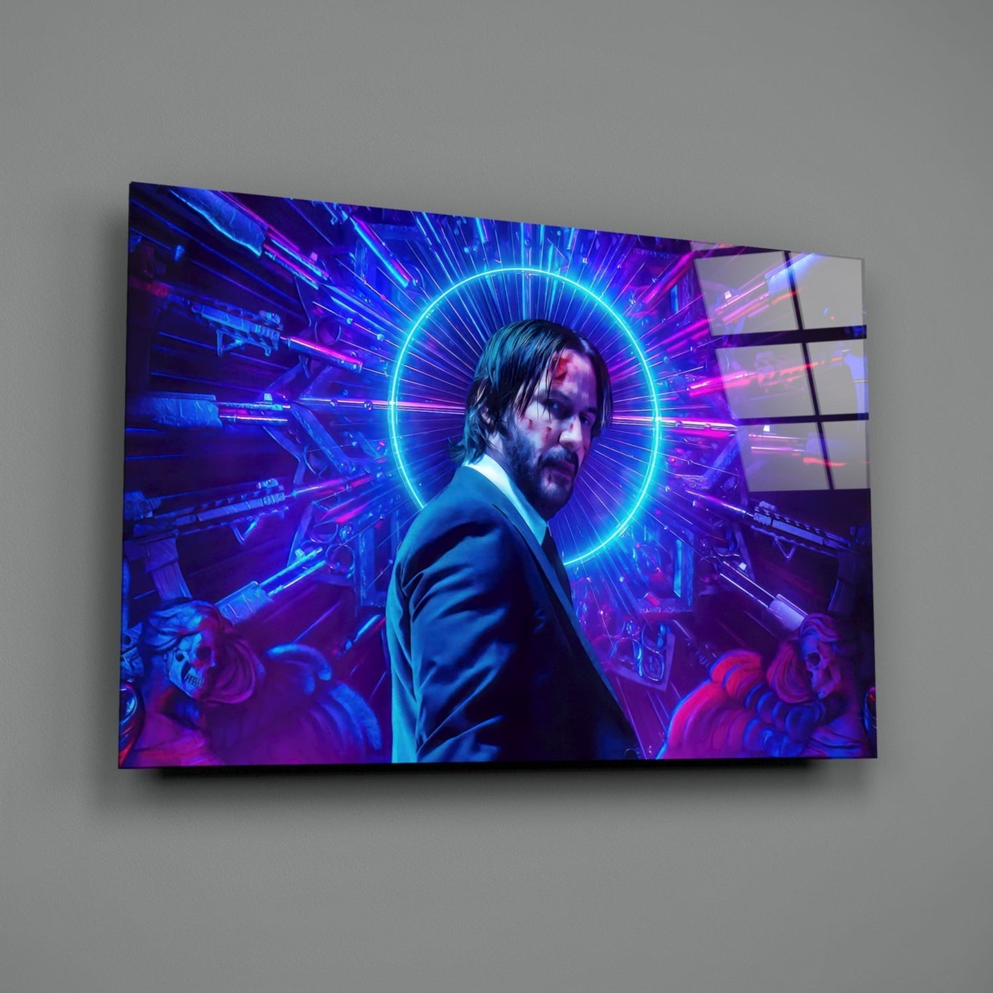 Keanu Reeves Glass Wall Art