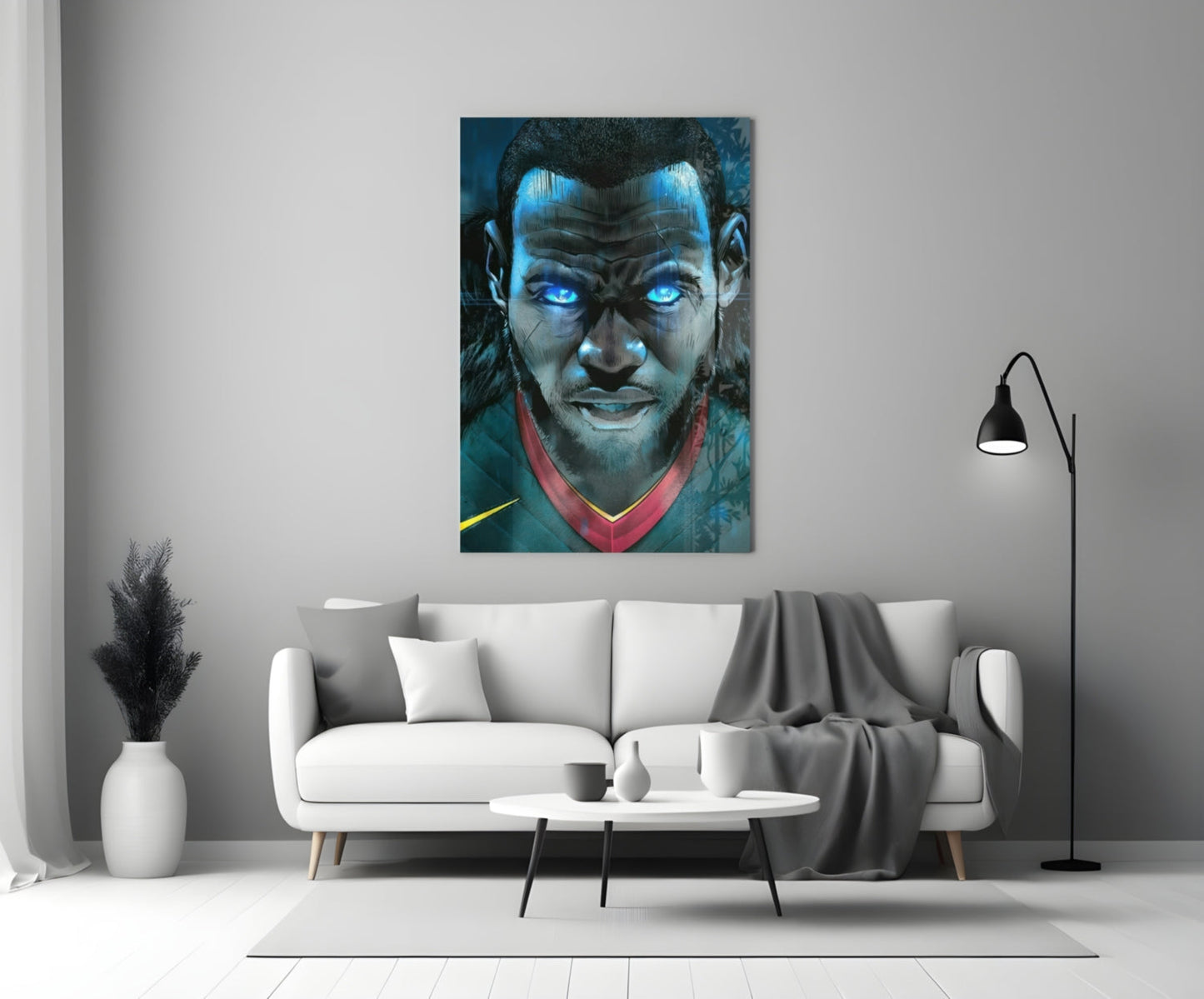 Lebron James Glass Wall Art