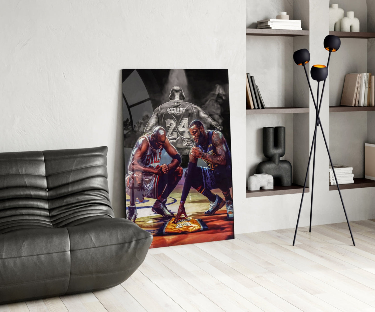 Respect for Kobe Bryant Glass Wall Art