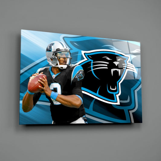 Carolina Panthers Glass Wall Art