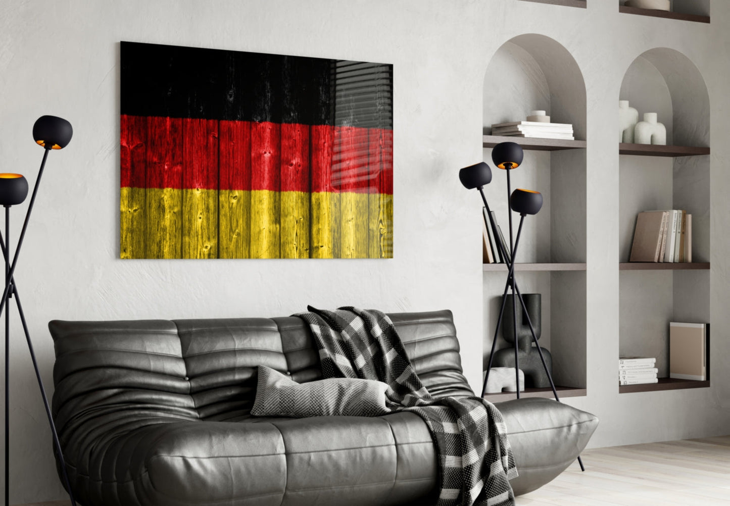 Flag of Germany Glass Wall Art