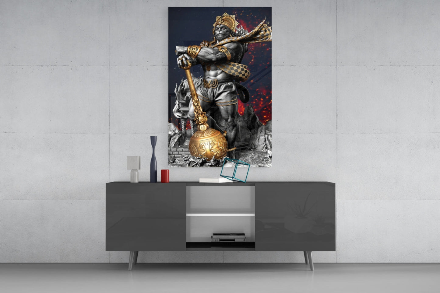 Ape King Glass Wall Art