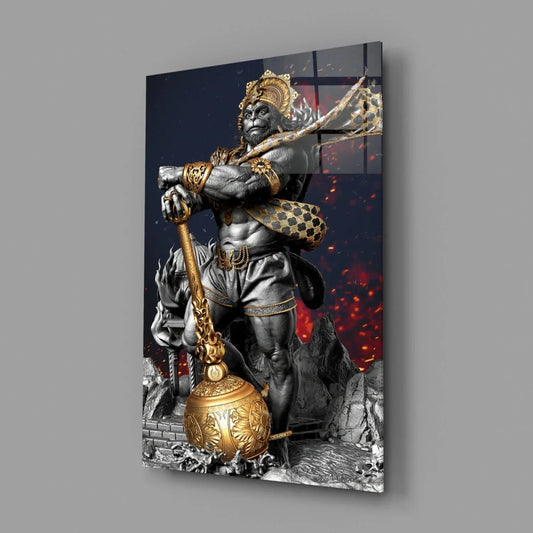 Hanuman Glass Wall Art - LUXARTDECO