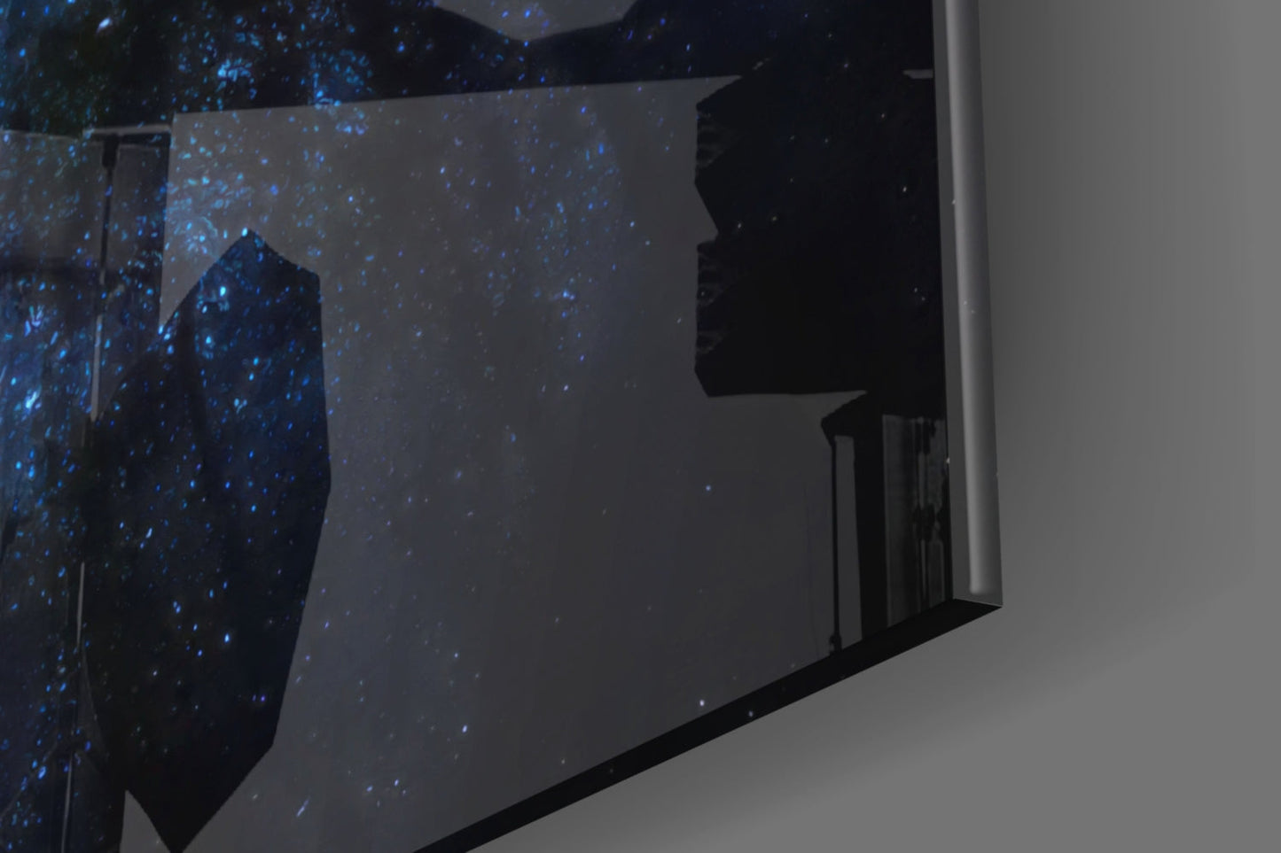 Never Stop Glass Wall Art