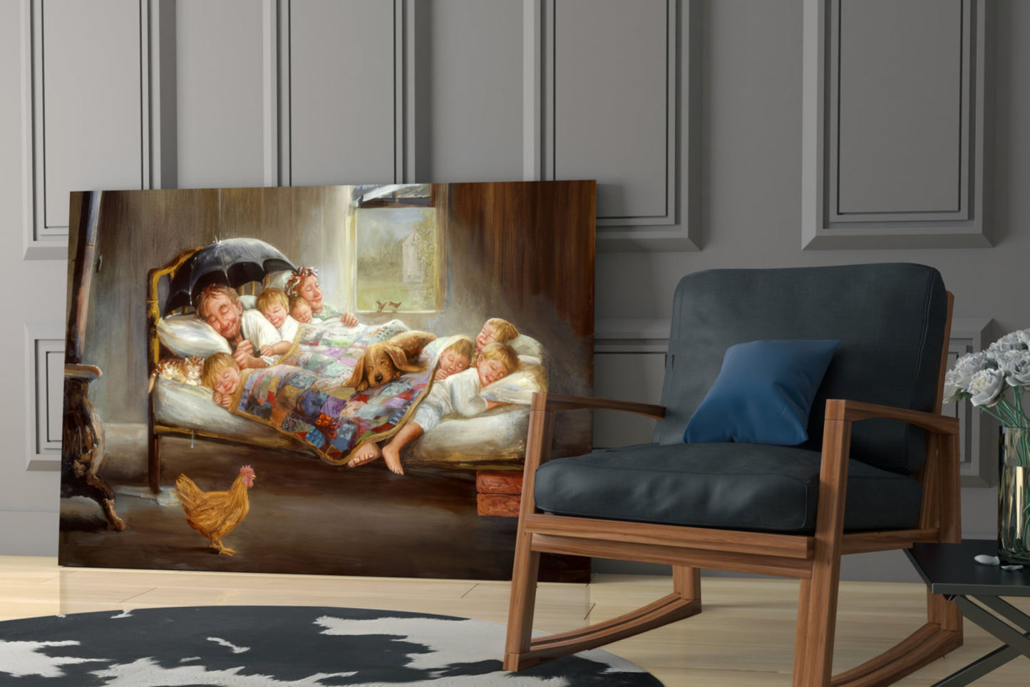 Picture of Happiness Glass Wall Art