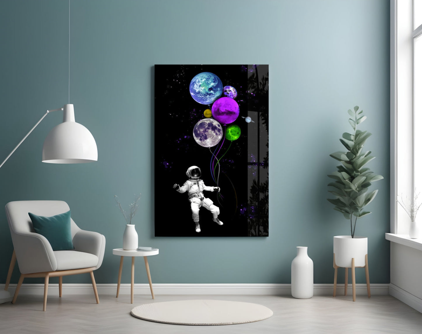 Baloonets Glass Wall Art