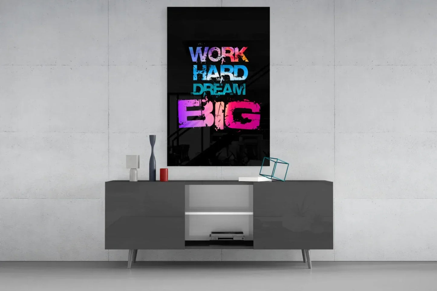 Dream Big Glass Wall Art - LUXARTDECO