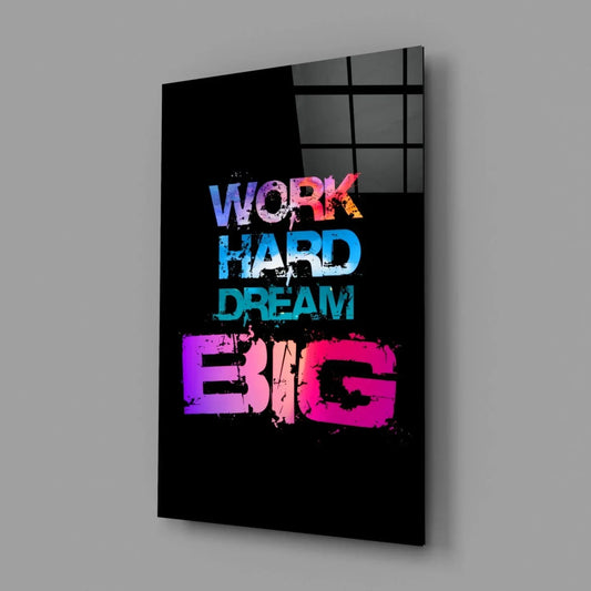 Dream Big Glass Wall Art - LUXARTDECO