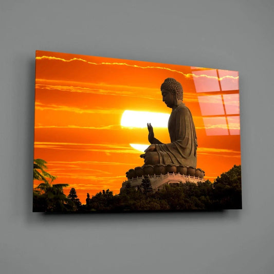 Buddha Glass Wall Art - LUXARTDECO