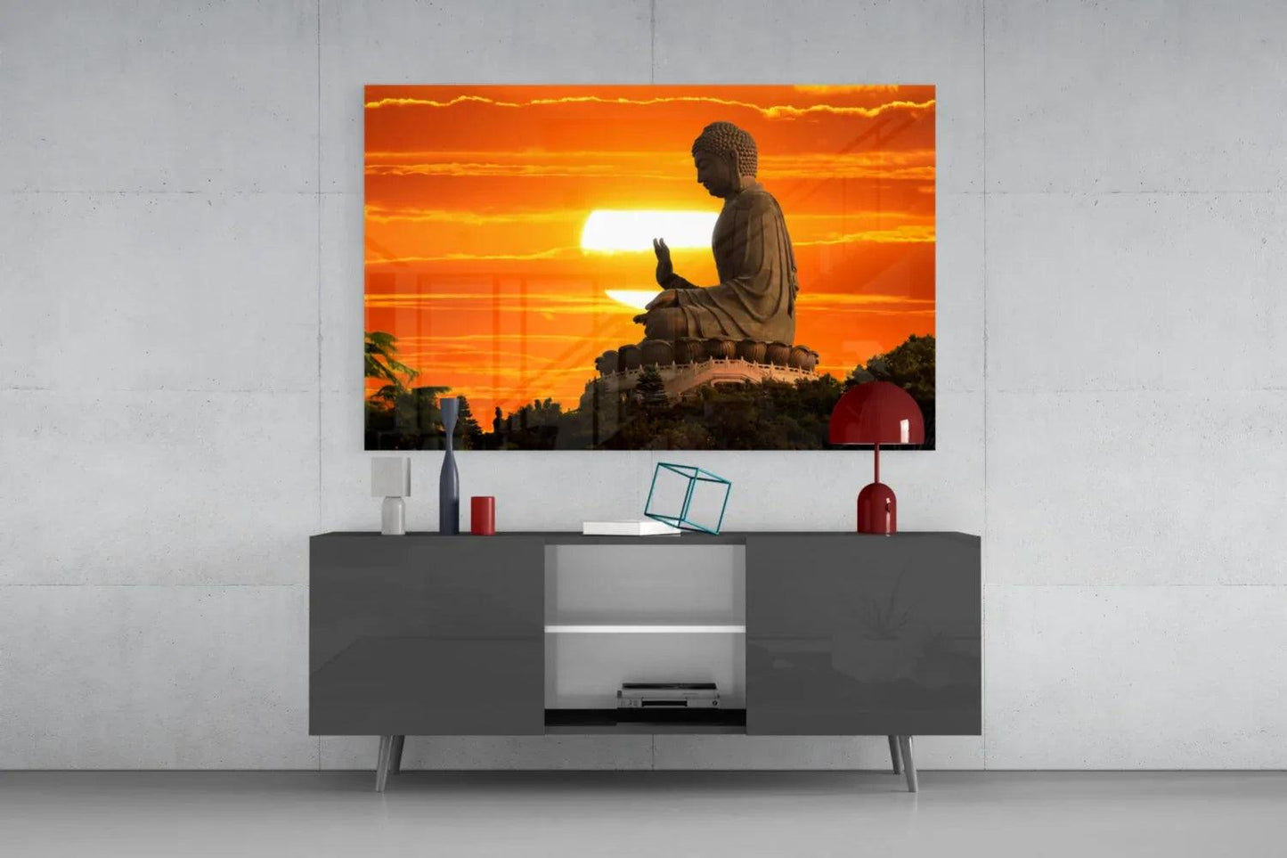 Buddha Glass Wall Art - LUXARTDECO