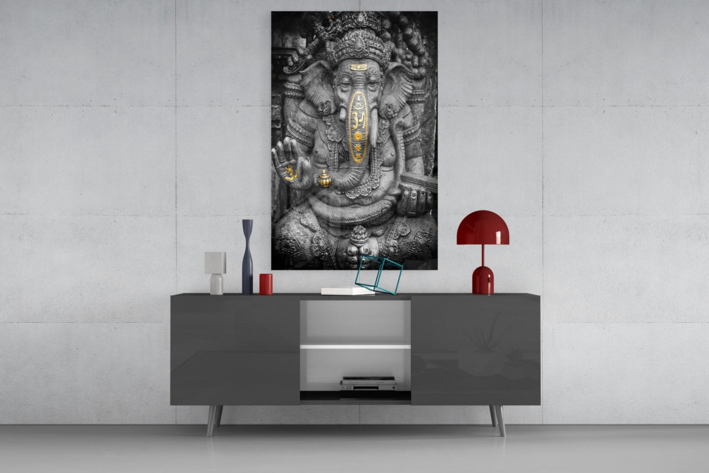 Ganesha Glass Wall Art