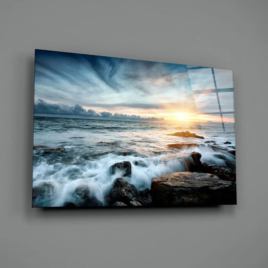Sunset Glass Wall Art - LUXARTDECO