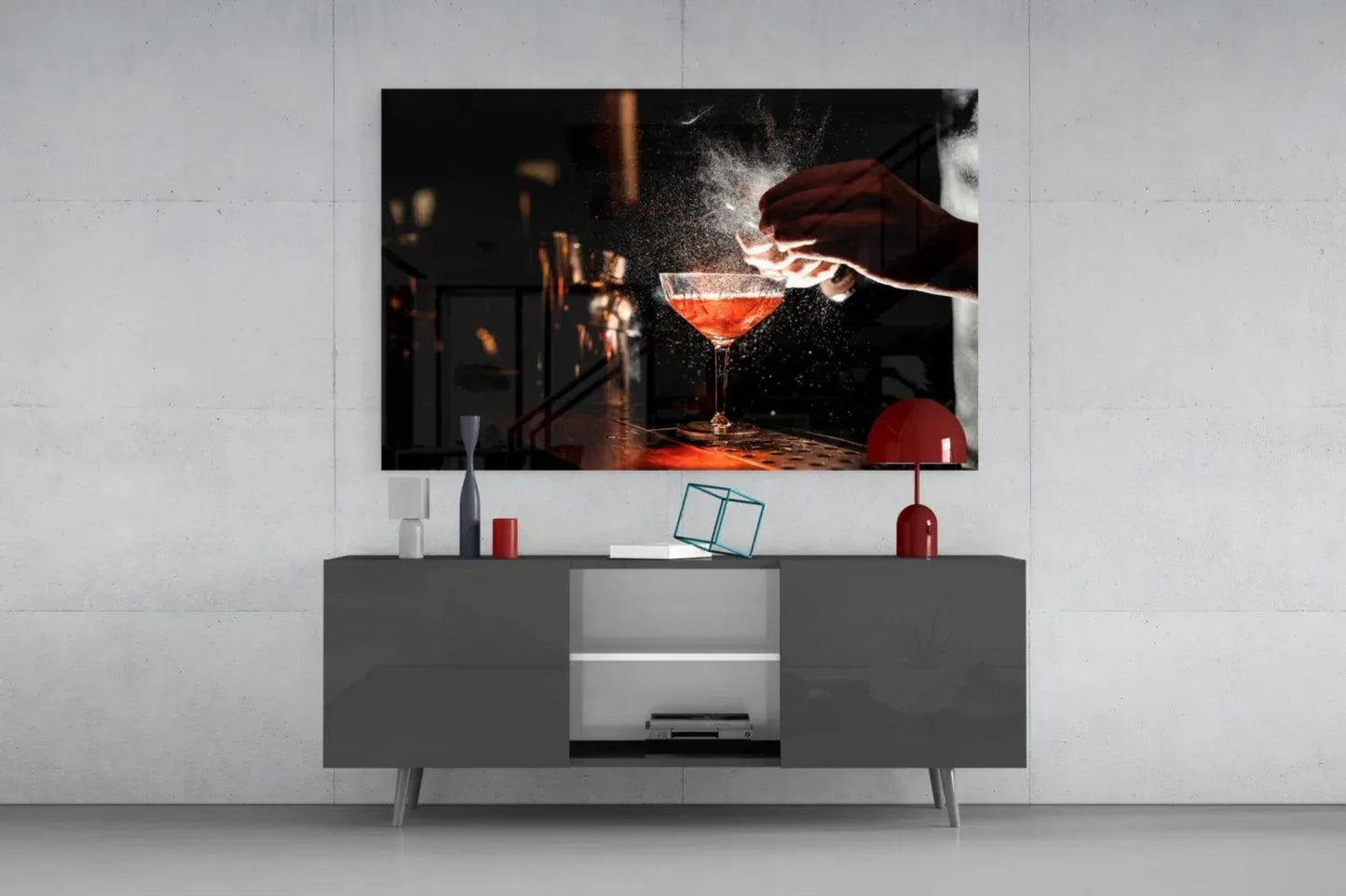 Cocktail Glass Wall Art - LUXARTDECO