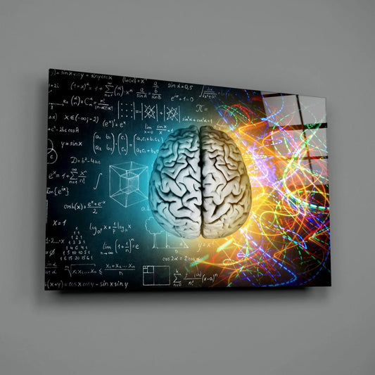 Brain Glass Wall Art - LUXARTDECO