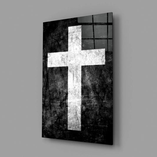 Sacred Cross Glass Wall Art - LUXARTDECO