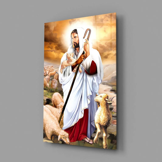 Jesus Glass Wall Art - LUXARTDECO