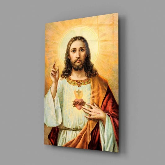 Jesus Glass Wall Art - LUXARTDECO