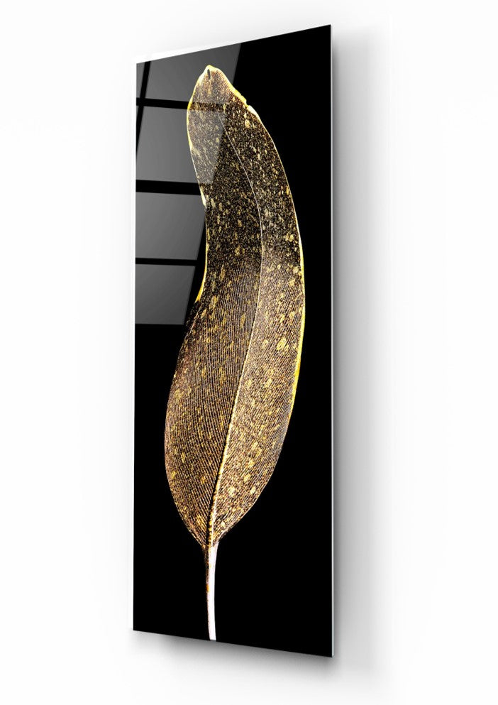 Feather Glass Wall Art