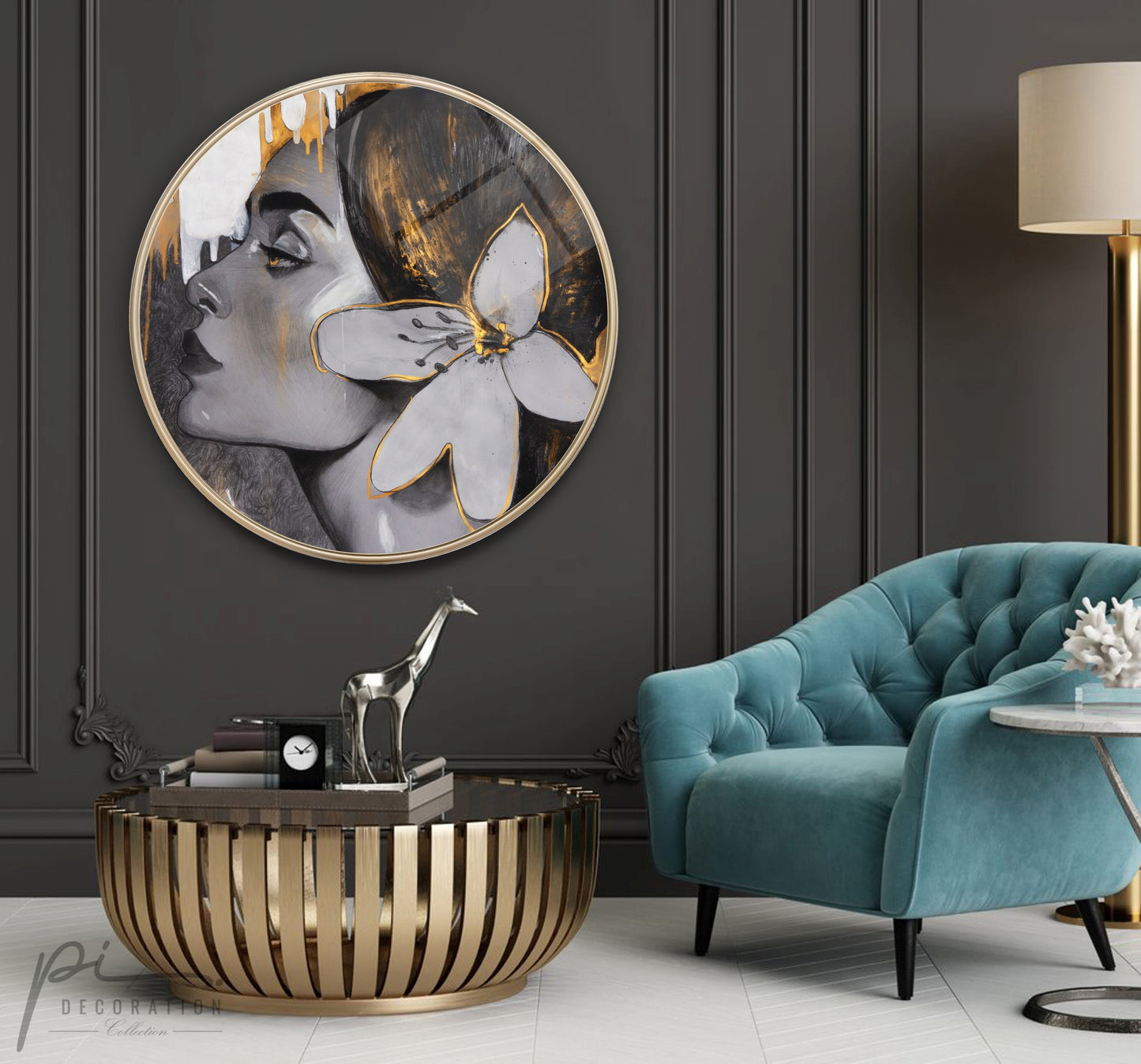 Lady Glass Wall Art