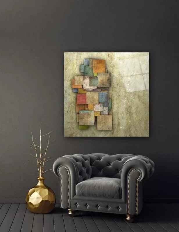 Colorful Abstract Glass Wall Art
