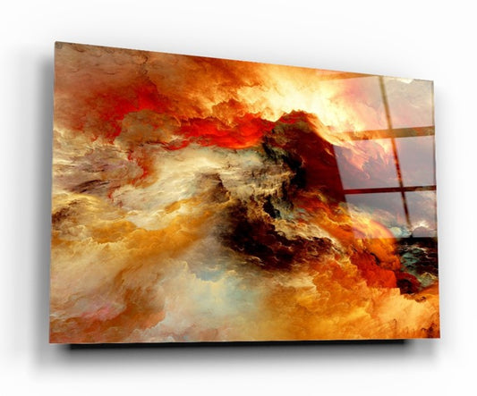 Abstract Glass Wall Art