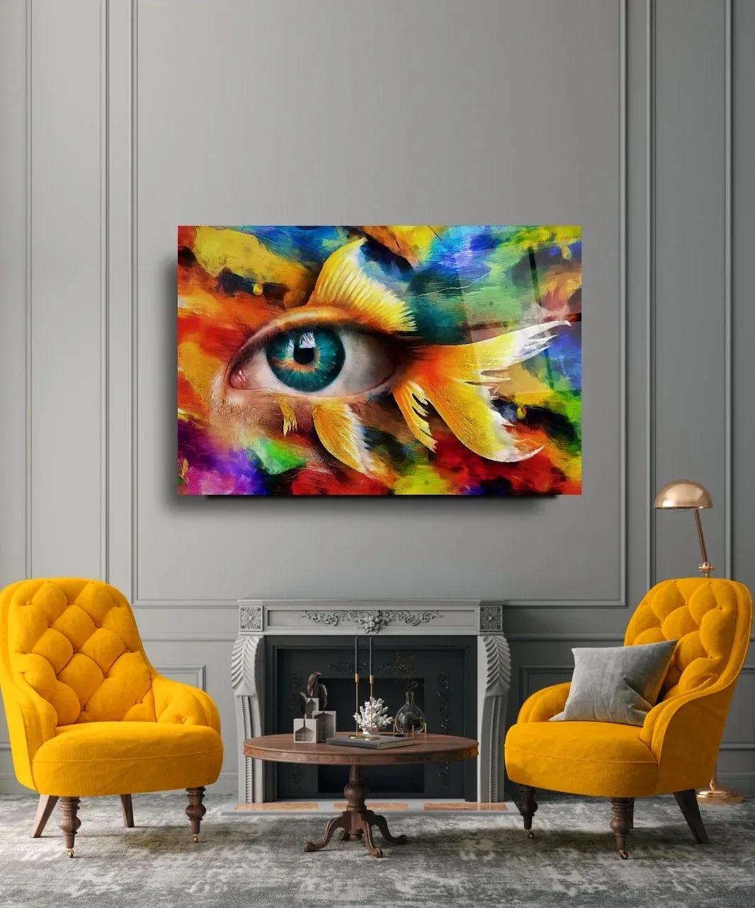 Colorful Eye Glass Wall Art - LUXARTDECO