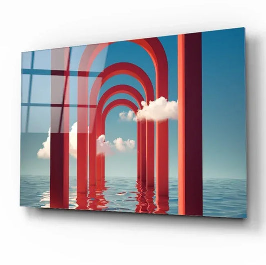 Abstract Sea Glass Wall Art - LUXARTDECO