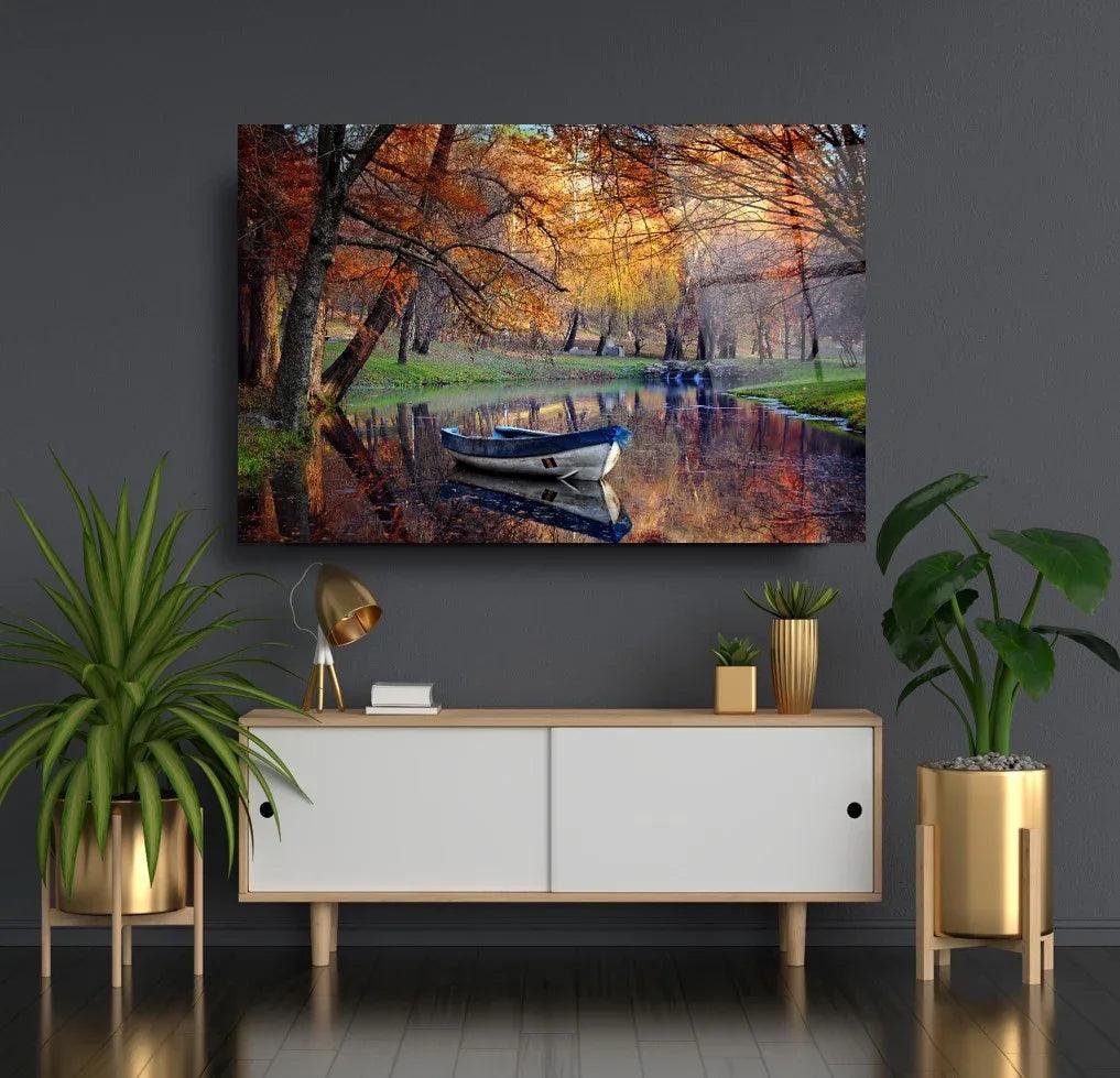 Lake Glass Wall Art - LUXARTDECO