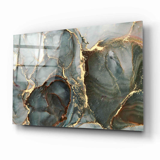 Abstract Marble Glass Wall Art - LUXARTDECO